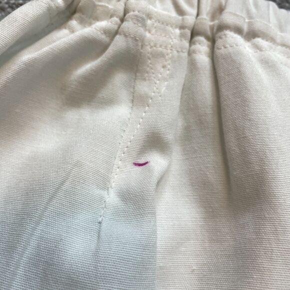 Unbranded Chino Shorts Unisex Adult 24 With Elastic Waist Home Made White 4" - Picture 10 of 11